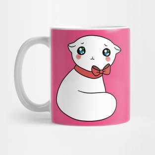 Pretty White Kitty Mug